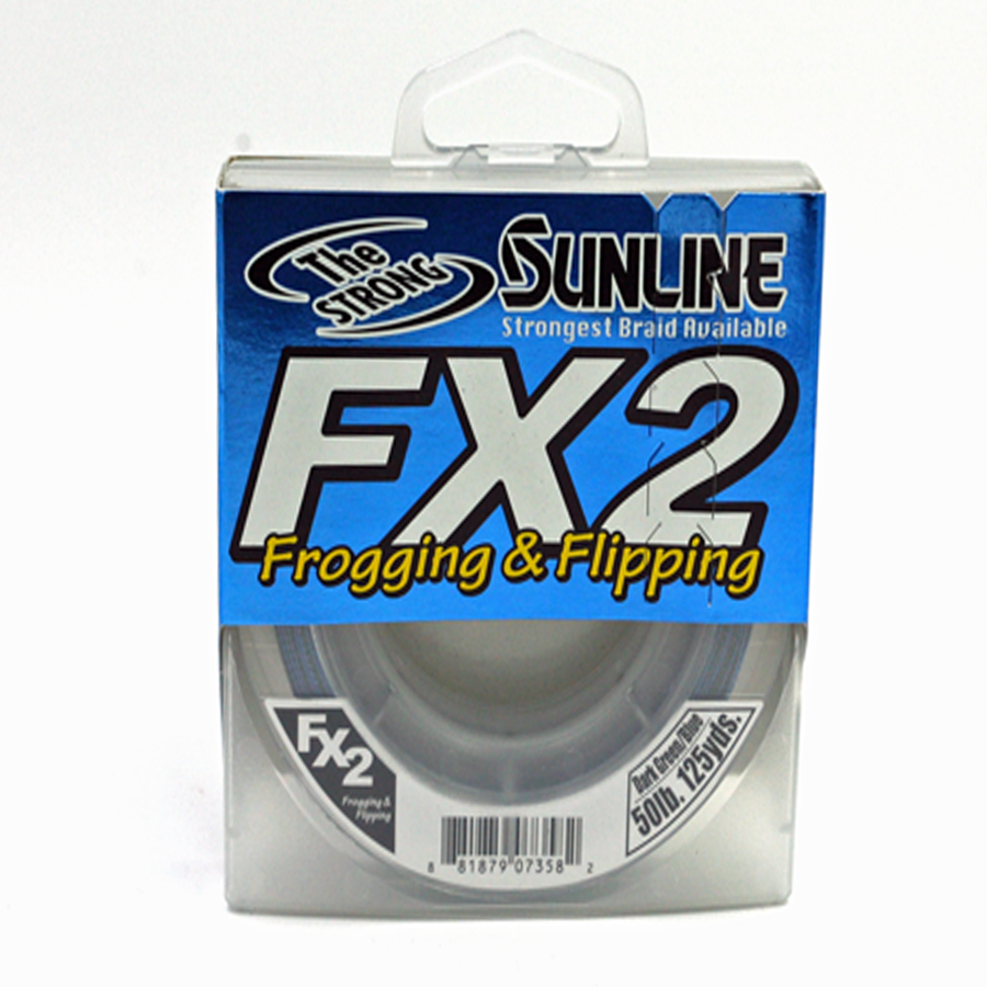 SUNLINE – FX2 Braid – 125 YD – Dark Green/Blue – 50 LB